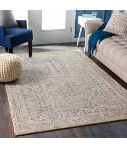 Livabliss Granada GND2318 Navy Light Blue Area Rug 6 ft. Round