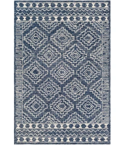 Livabliss Granada GND2322 Dark Blue Denim Area Rug 4 ft. X 6 ft. Rectangle