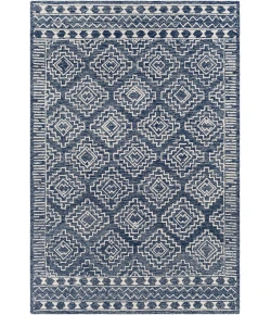 Livabliss Granada GND2322 Dark Blue Denim Area Rug 8 ft. Round