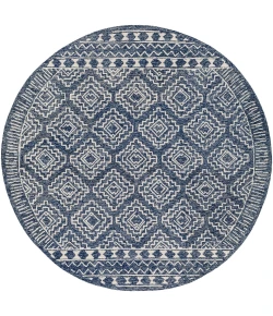 Livabliss Granada GND2322 Dark Blue Denim Area Rug 8 ft. Round