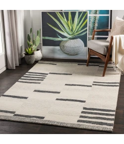Livabliss Granada GND2330 Black Beige Area Rug 8 ft. Square Square