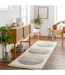 Livabliss Granada GND2334 Light Beige Black Area Rug 2 ft. 6 in. X 10 ft. Runner