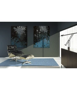 Surya Graphite GPH54 Sky Blue Area Rug 3 ft. 3 in. X 5 ft. 3 in. Rectangle