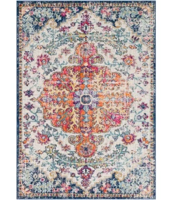 Livabliss Harput HAP1000 Aqua White Area Rug 3 ft. 11 in. X 5 ft. 7 in. Rectangle
