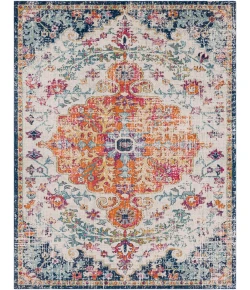 Livabliss Harput HAP1000 Aqua White Area Rug 7 ft. 10 in. X 10 ft. 3 in. Rectangle