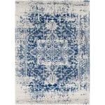 Livabliss Harput HAP1021 Dark Blue Light Gray Area Rug 6 ft. 7 in. Square