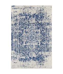 Livabliss Harput HAP1021 Dark Blue Light Gray Area Rug 2 ft. 7 in. X 18 ft. Runner