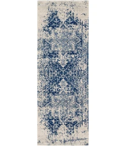Livabliss Harput HAP1021 Dark Blue Light Gray Area Rug 2 ft. 7 in. X 7 ft. 3 in. Runner