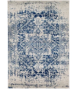 Livabliss Harput HAP1021 Dark Blue Light Gray Area Rug 3 ft. 11 in. X 5 ft. 7 in. Rectangle