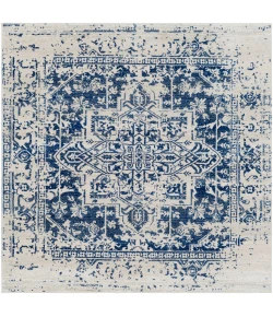 Livabliss Harput HAP1021 Dark Blue Light Gray Area Rug 6 ft. 7 in. Square