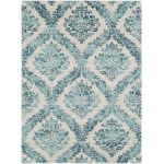 Livabliss Harput HAP1055 Dark Blue Ivory Area Rug 7 ft. 10 in. X 10 ft. 3 in. Rectangle
