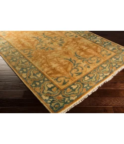 Surya Hillcrest HIL9019 Sage Burnt Orange Area Rug 5 ft. 6 in. X 8 ft. 6 in. Rectangle