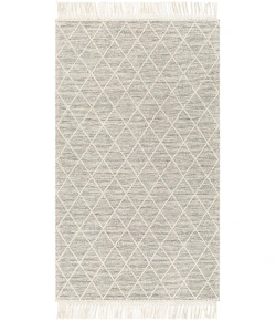 Livabliss Hemingway HMG2302 Ivory Black Area Rug 3 ft. Round Round