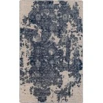 Surya Hoboken HOO1000 Medium Gray Navy Area Rug 2 ft. X 3 ft. Rectangle