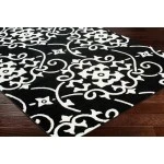 Livabliss Horizon HRZ2304 Black Cream Area Rug 9 ft. X 12 ft. 6 in. Rectangle