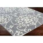 Livabliss Horizon HRZ2305 Medium Gray Cream Area Rug 9 ft. X 12 ft. 6 in. Rectangle