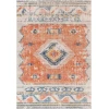 Livabliss Huntington Beach HTB2306 Brick Red Navy Area Rug 5 ft. 3 in. X 7 ft. Rectangle