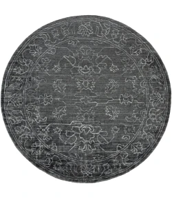 Surya Hightower HTW3002 Charcoal Light Gray Area Rug 8 ft. Round