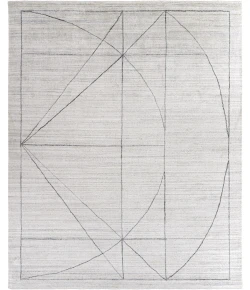 Surya Hightower HTW3010 Medium Gray White Area Rug 8 ft. X 10 ft. Rectangle