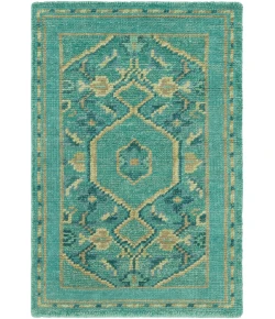 Surya Haven HVN1217 Emerald Teal Area Rug 2 ft. X 3 ft. Rectangle