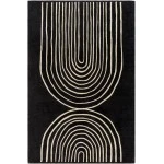 Livabliss Isabel IBL2302 Beige Black Area Rug 9 ft. X 12 ft. Rectangle