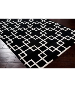 Surya Mugal IN8594 Black White Area Rug 5 ft. X 8 ft. Rectangle