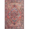 Livabliss Iris IRS2310 Bright Red Navy Area Rug 9 ft. X 12 ft. Rectangle