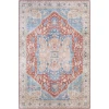 Livabliss Iris IRS2313 Burnt Orange Bright Blue Area Rug 5 ft. X 7 ft. 6 in. Rectangle