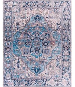 Livabliss Iris IRS2362 Denim Dark Blue Area Rug 7 ft. 6 in. X 9 ft. 6 in. Rectangle