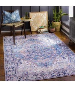 Livabliss Iris IRS2362 Denim Dark Blue Area Rug 9 ft. X 12 ft. Rectangle