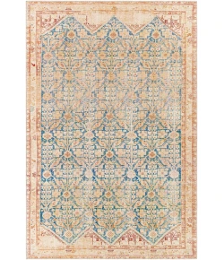 Livabliss Iris IRS2364 Dark Blue Burnt Orange Area Rug 2 ft. 3 in. X 3 ft. 9 in. Rectangle