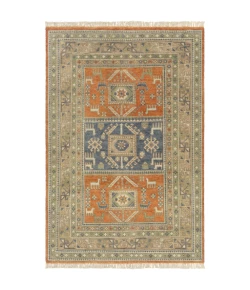 Surya Isparta ISP1001 Burnt Orange Navy Area Rug 2 ft. X 3 ft. Rectangle