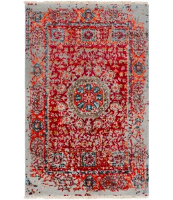Surya Ivorine IVR1000 Bright Red Bright Orange Area Rug 6 ft. X 9 ft. Rectangle
