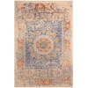 Surya Ivorine IVR1001 Navy Burnt Orange Area Rug 6 ft. X 9 ft. Rectangle
