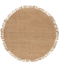 Livabliss Jute Natural J Wheat Area Rug 6 ft. Round