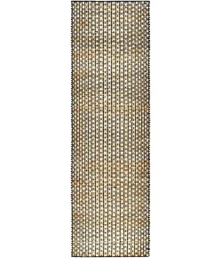 Livabliss Jasmine JAM2300 Black Light Beige Area Rug 2 ft. 6 in. X 8 ft. Runner