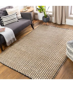 Livabliss Jasmine JAM2300 Black Light Beige Area Rug 8 ft. X 10 ft. Rectangle