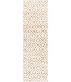 Livabliss Jean JEA2305 White Tan Area Rug 2 ft. 6 in. X 8 ft. Runner