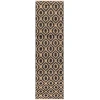 Livabliss Jean JEA2306 Black Tan Area Rug 2 ft. 6 in. X 8 ft. Runner