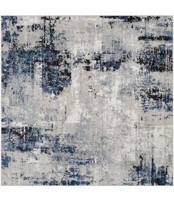 Livabliss Jolie JLO2300 Dark Blue Beige Area Rug 6 ft. 7 in. Square Square