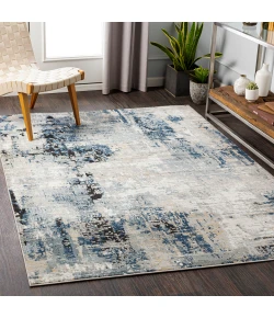 Livabliss Jolie JLO2300 Navy Beige Area Rug 5 ft. 3 in. X 7 ft. 3 in. Rectangle