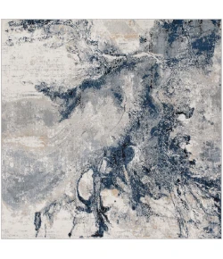 Livabliss Jolie JLO2320 Dark Blue Slate Area Rug 6 ft. 7 in. Square