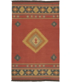 Livabliss Jewel Tone JT1033 Dark Red Navy Area Rug 3 ft. X 12 ft. Runner