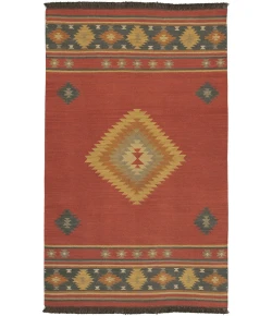 Livabliss Jewel Tone JT1033 Dark Red Navy Area Rug 6 ft. X 9 ft. Rectangle