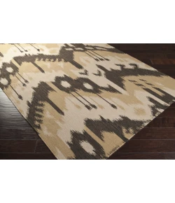 Surya Jewel Tone JT2034 Black Tan Area Rug 3 ft. 6 in. X 5 ft. 6 in. Rectangle