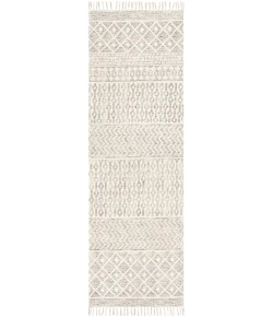 Livabliss July JUY2302 Charcoal Beige Area Rug 2 ft. 6 in. X 8 ft. Runner