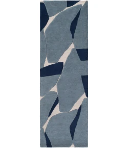 Livabliss Kennedy KDY3017 Dark Blue Navy Area Rug 10 ft. Square
