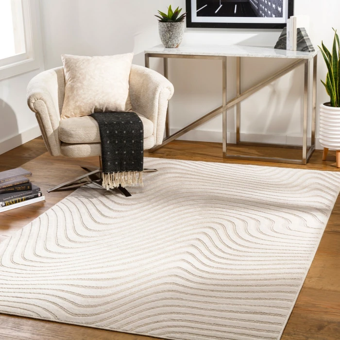 LIVABLISS Kingston Light Beige KGS-2304 5ft.3in. x 7ft.3in. Rect. Rug