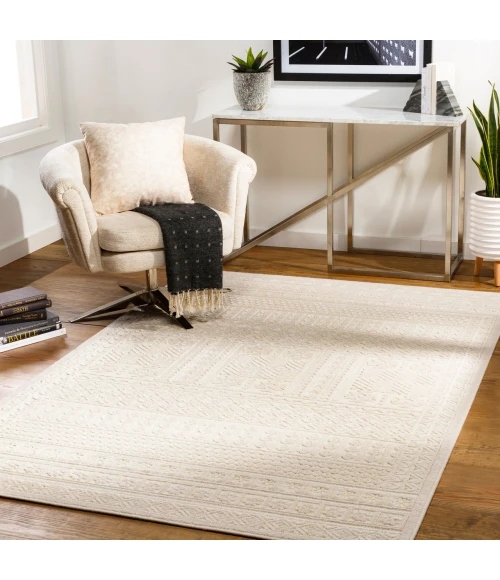 LIVABLISS Kingston Cream KGS-2314 5ft.3in. x 7ft.3in. Rect. Rug
