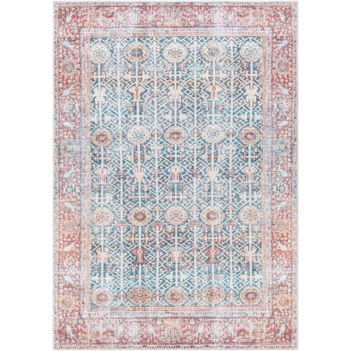 LIVABLISS Kemer Blue KMR-2301 6ft.7in. x 9ft. Rect. Rug